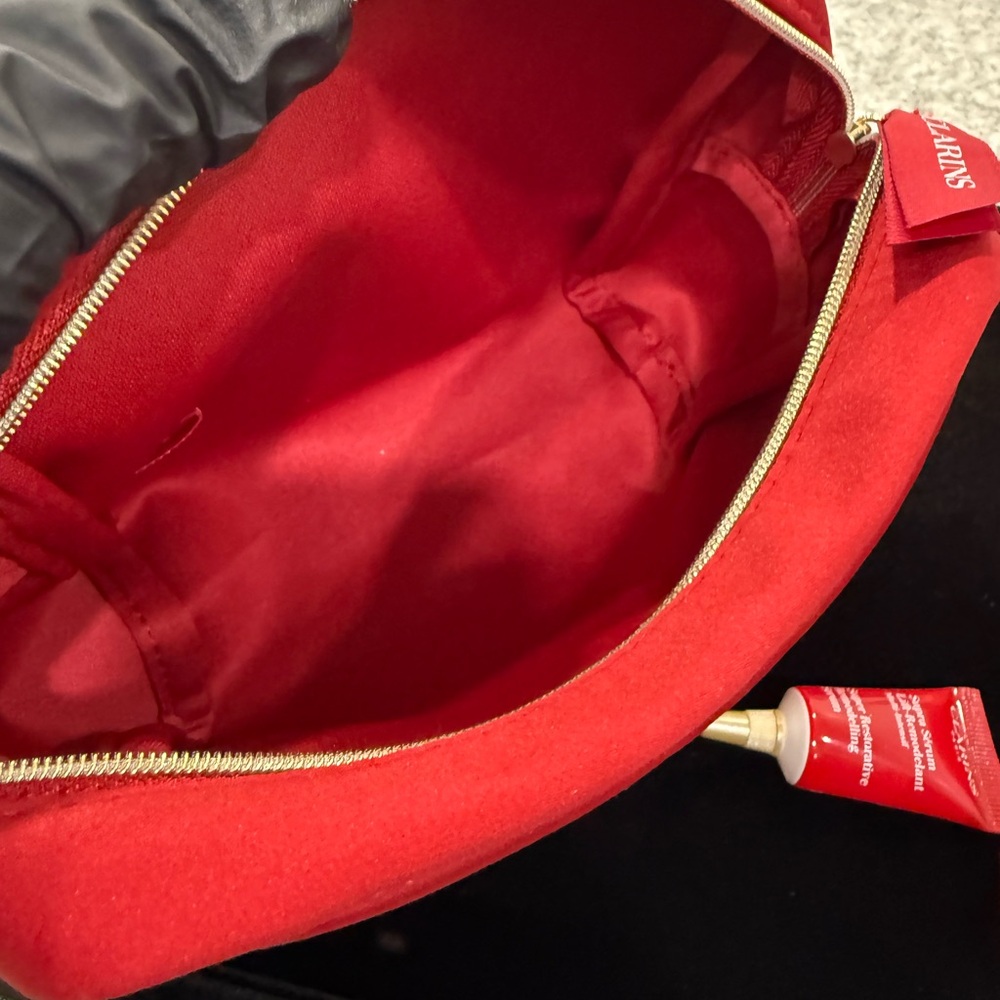 Clarins Red Pouch And Products - Picture 6 of 6